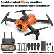 ⚡100% Imported⚡KKRC Drone Drone jarak jauh 5 km Kamera ganda 4K HD dengan 3 bateraiDrone dengan Kamera 360° Masa pakai baterai yang panjang Fotografi gerakan Transmisi waktu nyata(Drone kamera hp jarak jauh 10 km original)