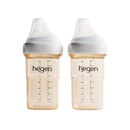 【hegen】金色奇蹟PPSU多功能方圓型寬口奶瓶 240ml雙瓶