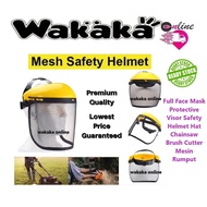 Full Face Mask Protective Visor Safety Helmet Hat Chainsaw Brush Cutter Mesin Rumput