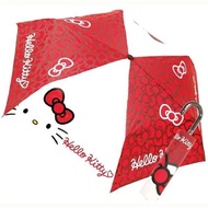 Japan Sanrio - Hello Kitty 日版 縮骨遮 摺疊傘 彎手柄 便攜 雨傘 戶外 便攜 防風 KT 凱蒂貓 吉蒂貓 (大臉)