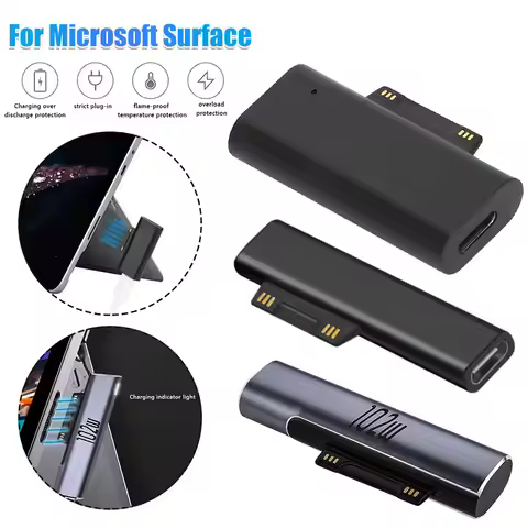 PD Fast Charging USB C Power Supply Charger Adapter For Microsoft Surface Pro X 8 7 6 5 4 Go Book Ta