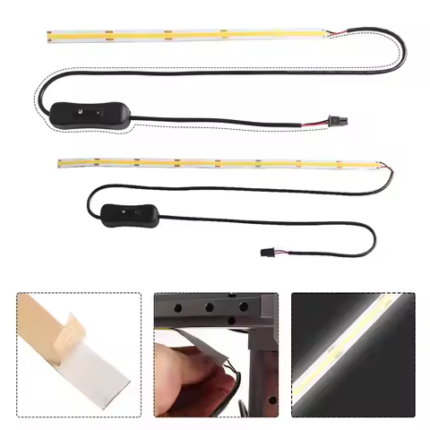 3D Printer Strip For Bambu Lab A1/A1 Mini 24V CoB LED Light Strip Bright Light Control Easy Install 