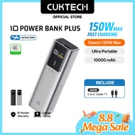 【3C Certification】CUKTECH 150W Max Fastcharging 10000mAh Portable Powerbank Xiaomi 120W Max Samsung 