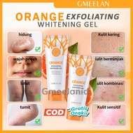 Bisa COD Gmeelan Orange Exfoliating Whitening Gel 100g Skincare Eksfoliasi Peeling Wajah Tangan Lehe