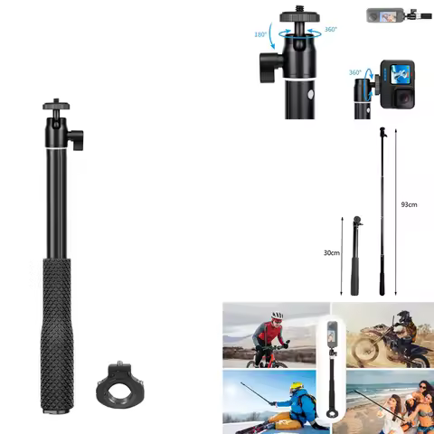 Motorcycle Bike Selfie Stick for INSTA360 X5/X4 for Gopro 13 DJI 5pro Handlebar Mount Camera Bracket