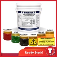 BAKELS Filling - Strawberry/Blueberry/Mango/Kiwi/Orange/Lemon Filling 1kg bottle repack