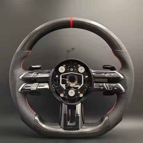Custom Lenkard Leather Carbon FIber Steering Wheel for Mercedes BENZ W206 X167 G Class W464 C257 GLA