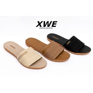 XWE women slide flat shoes / selipar wanita  (Ready Stock )
