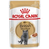 Royal Canin British Shorthair Adult Pouch 85gr Makanan Basah Kucing