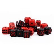 24PCS Polyhedron Dice D6 Dice 16mm Acrylic 6 Sided Dice Game Dice for RPG MTG DND Dice Tabletop Game