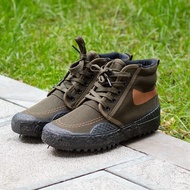 Military Training Shoes Construction Site Labor Protection Liberation Shoes Men's Shoes High-Top Con