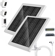 Ring Camera Solar Panel 5V 5W Outdoor Solar Battery Charger for Ring Spotlight Camera, Stick Up Came