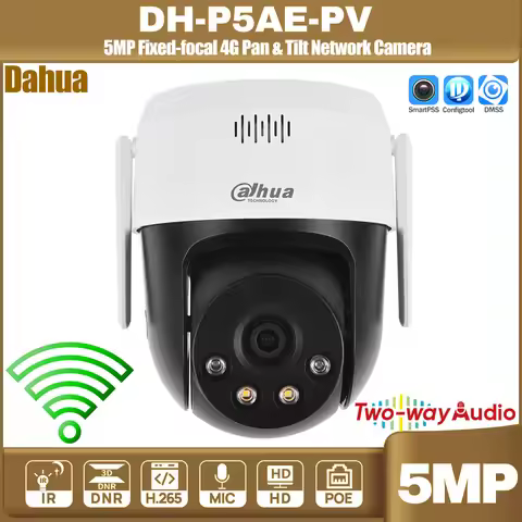 Dahua DH-P5AE-PV 5MP WIFI IR30M & 24 uur Full-color video ingebouwde MICROFOON & luidsprekeronderste