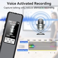 Digital Voice Recorder One-Click Recording Support 128G SD Card with 512Kbps Denoise Recording Work