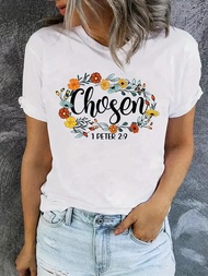 Bible Verse Tshirt Christian Shirt with Bible Verse Religious Aesthetic Tee Chosen Bible Verse Tshir