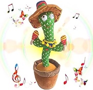 Dancing Cactus Talking Cactus Baby Toys, Sing 120pcs Songs,Recording,Repeats What You say, Presents for Boys and Girls