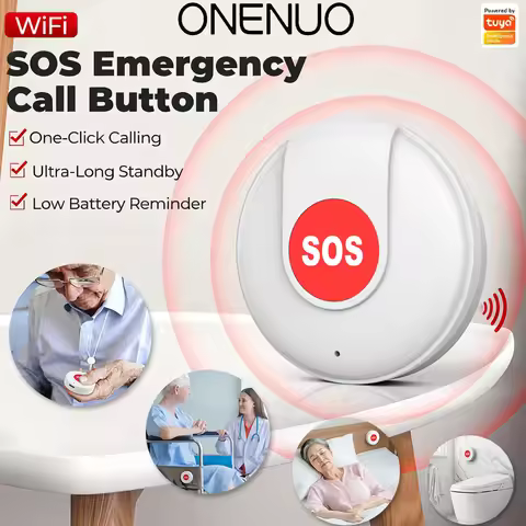 1/2/3/4PCS WiFi SOS Button One Key Emergency Wireless Security Alarm Panic Device for Elderly Kids H