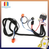 MYRONGMY H4 Headlight Relay Harness, Ceramic Socket Waterproof Cord Headlamp Brightener, Automotive 