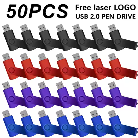 wholesale 50 Pack USB Flash Drive Memory Stick Pendrive Thumb Drive Lot 1GB 2GB 4GB 8GB 16GB 32G 64G