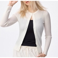 Sheer Rib Cardigan GU/Women's Cardigan Gu - Po Japan