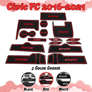 Honda City Hatchback Sedan EHEV Civic FC FE HRV 2013-2025 Car Interior Slot Mat