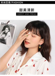 9eiv  Anting-anting earringsVersi Korea Bahagian Panjang Tanpa TelingapersonalitySet Korean[Ear pend