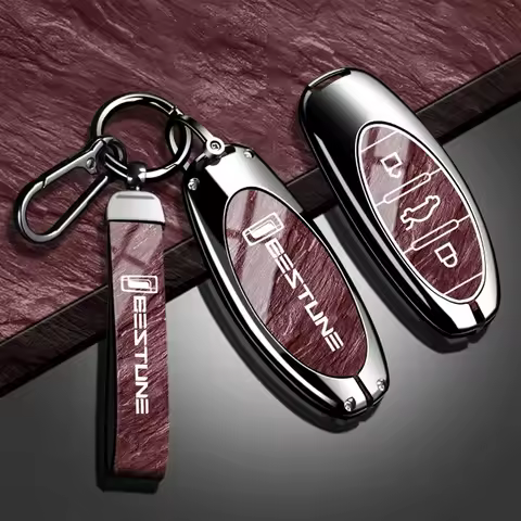 New Fashion Car Key Case Cover For FAW Bestune T77 T77pro New B70 T55 T33 T99 Zinc Alloy TPU Stone P