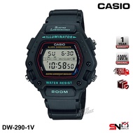 Casio DW-290 DW-290-1V 200m Water Resistance Digital Resin Band Men Sports Watch Jam Tangan Lelaki
