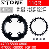 Stone 110bcd Chainring for Shimano 105 R7000 R8000 R9100 Double Road Bike 52 36T 53 39T 54 40T 50 34