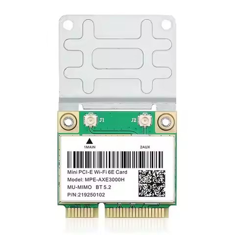 ABRI-Wifi 6E Wireless Card MPE-AXE3000H Mini PCI-E Wifi 6E Card Mini PCIE Wi-Fi Adapter