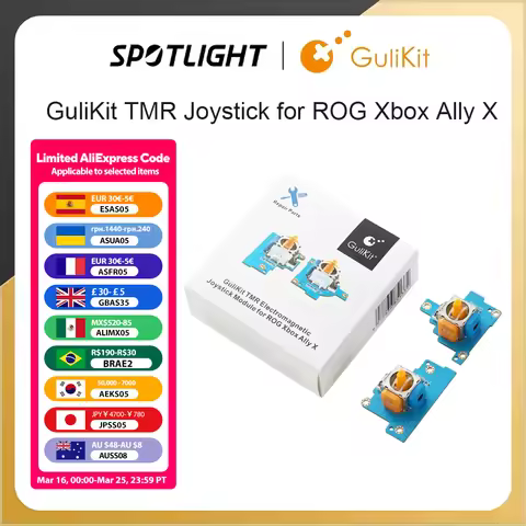 GuliKit TMR Electromagnetic Joystick Module for ROG Xbox Ally X Anti-Drift Stick repair replacement 