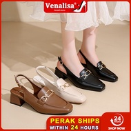 Venalisa Women's High Heels Selipar Kulit Kon Runcing 2 inci Jamuan Kerja Pejabat Partie Raya