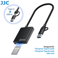 JJC Camera Memory Card Reader for XQD CF Type-A Type-B Card for Apple 15 Pro Max MacBook Android Sma