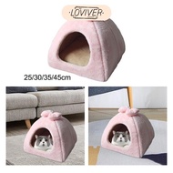 [LOVIVER] Dog Cat Bed Washable Indoor Autumn Winter Self Warming Cozy Kennel Pet Tent Cave Bed for P