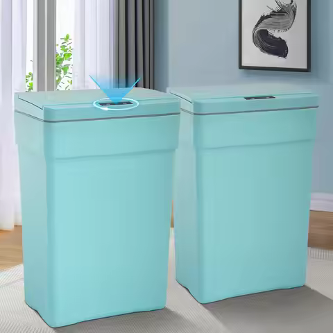 13 Gallon Touch Free Automatic Trash Can, 50L High-Capacity Electronic Motion Sensor Kitchen Garbage