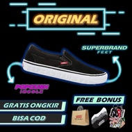 Vans Slip On Pro Black White Ultracush Insole Original Sepatu Slip On