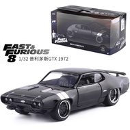 Jada 1:32 Fast and Furious Alloy Car 1972 Plymouth GTX Metal Diecast Classic Street Race Model Toy C