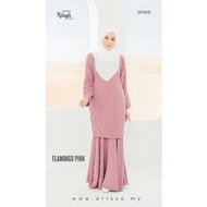 Baju Kurung Duyung Bubble Cotton Pink Ironless Saiz S-5XL Plain Loose Plus Size Ready Stock Baju Raya Viral 2024