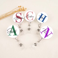 Badge Reel Custom Name Nurse Retractable Badge Holder Nurse ID Clip Badge Staff Gift Badge Reel Pers