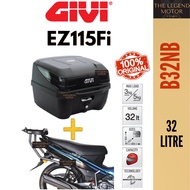 Yamaha EZ115Fi EZ115 Fi EZ 115 GIVI HRX HEAVY DUTY MONORACK MONO RACK J TAPAK BOX Rear CARRIER BOX RACK B32N B33NM