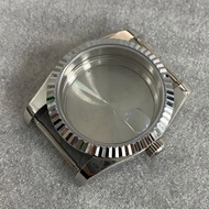 Sapphire Glass Stainless Steel Watch Case 36MM Dog Tooth Ring Watch Case for NH35 NH36 Movement