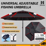 2.6M Payung Mancing Big Fishing Umbrella 2 Layer Payung Besar Outdoor Payung camp Beach Rainproof UV
