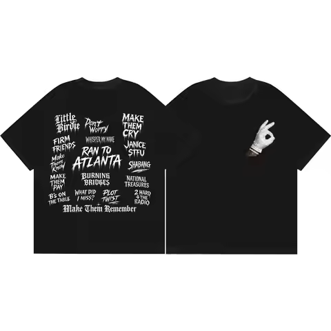 Rapper Drake Iceman Album Merch T Shirt Men Women Hip Hop Vintage Short Sleeve T-shirt High Quality