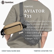 Tomtoc Aviator-T33 Chest Bag | Chest Bag | Crossbody Bag (Khaki)