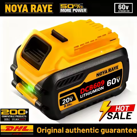 20V 60V Battery Compatible with dewalt power Tools 18V 6Ah rechargeable electric tool Lithium batter
