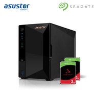 Seagate IronWolf NAS 2TB 3.5" HDD Internal Hard Drive + Asustor Drivestor Pro AS3302T Tower Desktop