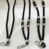 4mm Thickness Black Cord String One, Three, Five Hooks Spiral Stainless Steel Amulet Necklace Amulet
