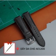 EPSOM COW LEATHER STRAP FOR CASIO AE1200, MASERATI WATCHES - SAGO LEATHER WALLET BRAND
