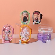 [DLIMBEADS] DY60 - Oval Doll Wallet Pouch Doll Keychain bag pvc transparent