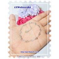 Original Meilyn Brand 18K Gold Plated Bracelet LYN-G212-BA Love Silver